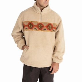 Beachwear Sport Night Rhythm Dusty Quarter Zip Sweatshirt - Natural
