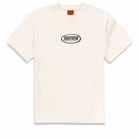 Layering Essential Rhythm Elliptic Printed Vintage T-Shirt - Ecru