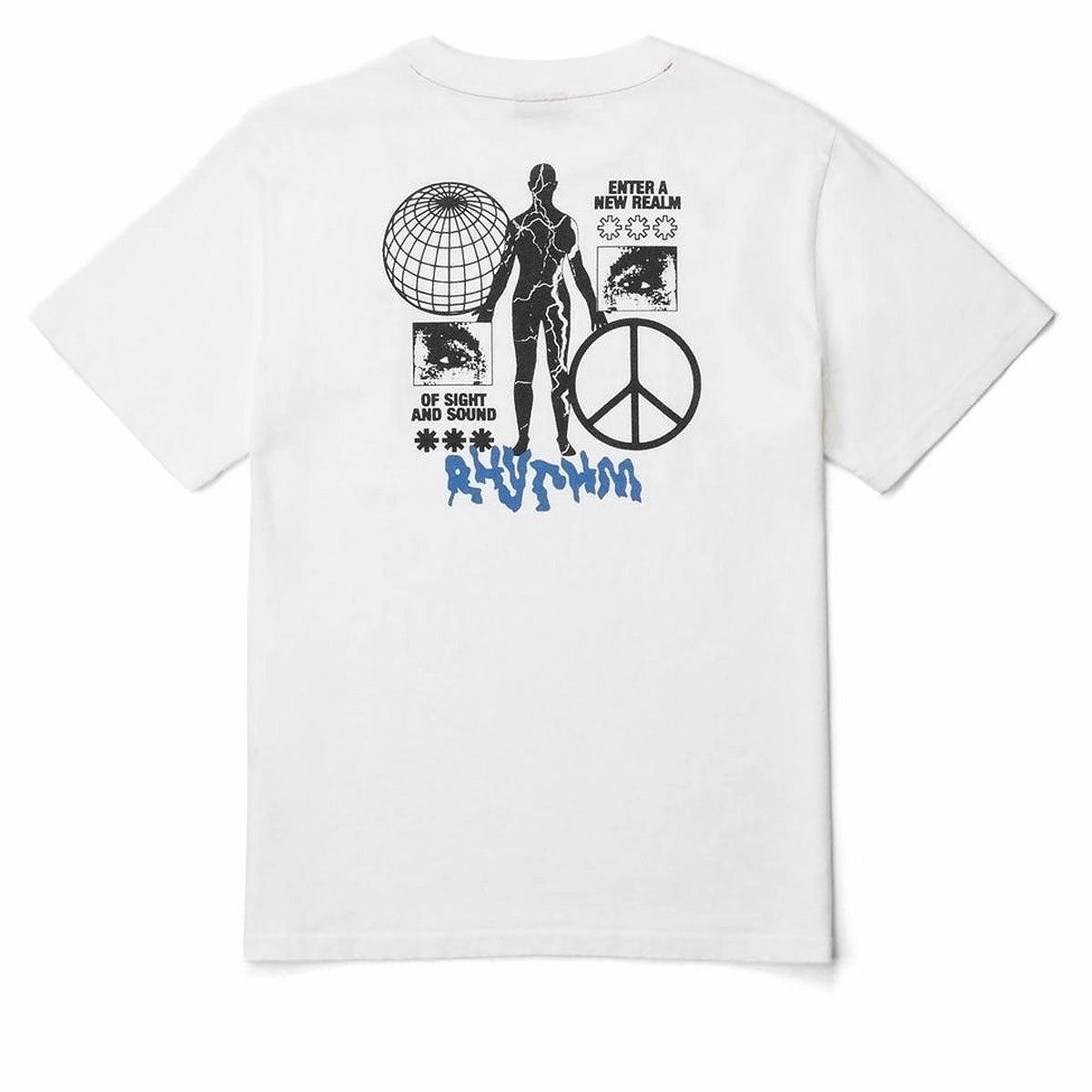 Rhythm New Realm Vintage T-Shirt - Vintage White Tight fit sexiness Hiking durability