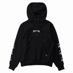 Lifestyle Wear Mesh Lined Hood Rhythm Scorpion Heavyweight Fleece Hoodie - Black