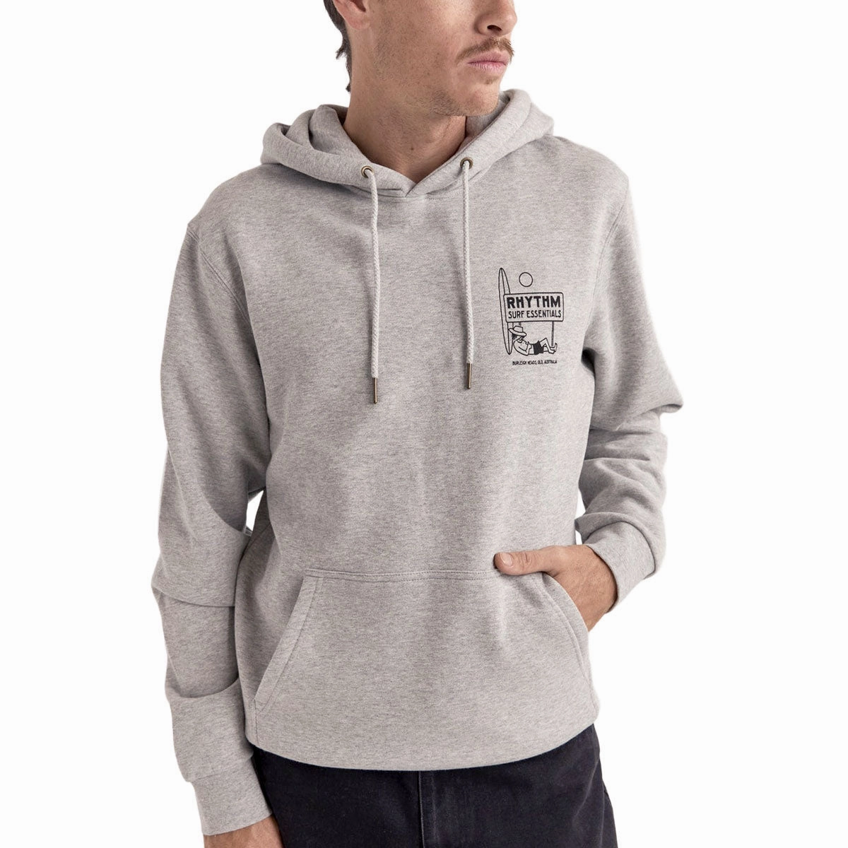 Sloth like Beachwear Rhythm Siesta Fleece Hoodie - Grey Heather