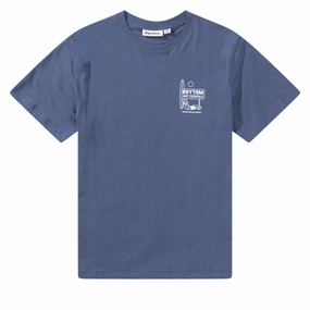 Rhythm Siesta T-Shirt - Navy Breathable mesh Printed uniqueness