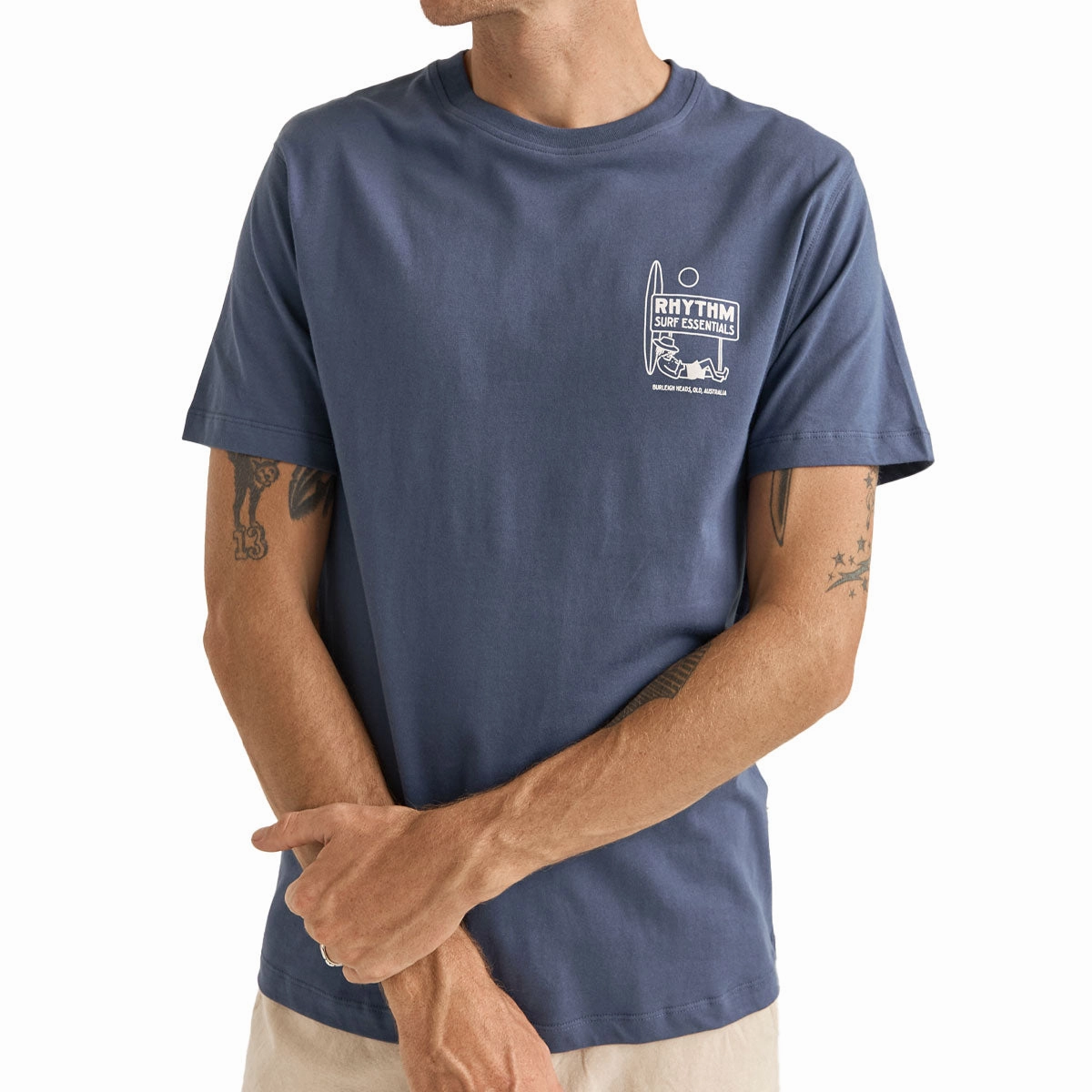 Versatile Apparel Crew neck classic Rhythm Siesta T-Shirt - Navy