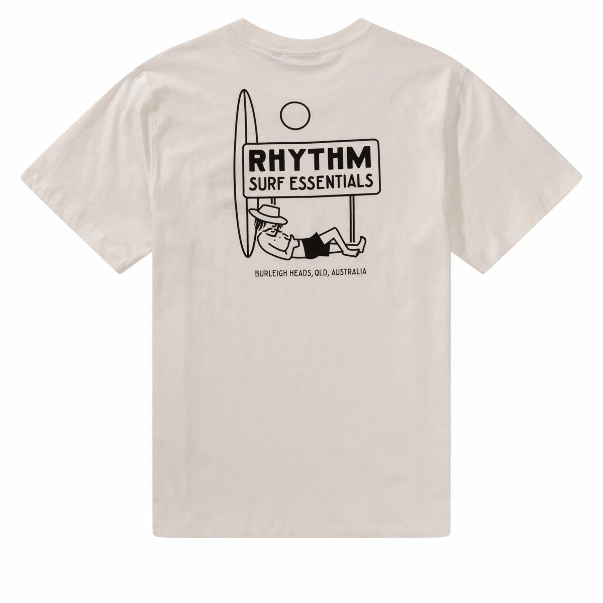 Rhythm Siesta T-Shirt - White Vintage Wash Effect Soft Touch Fit