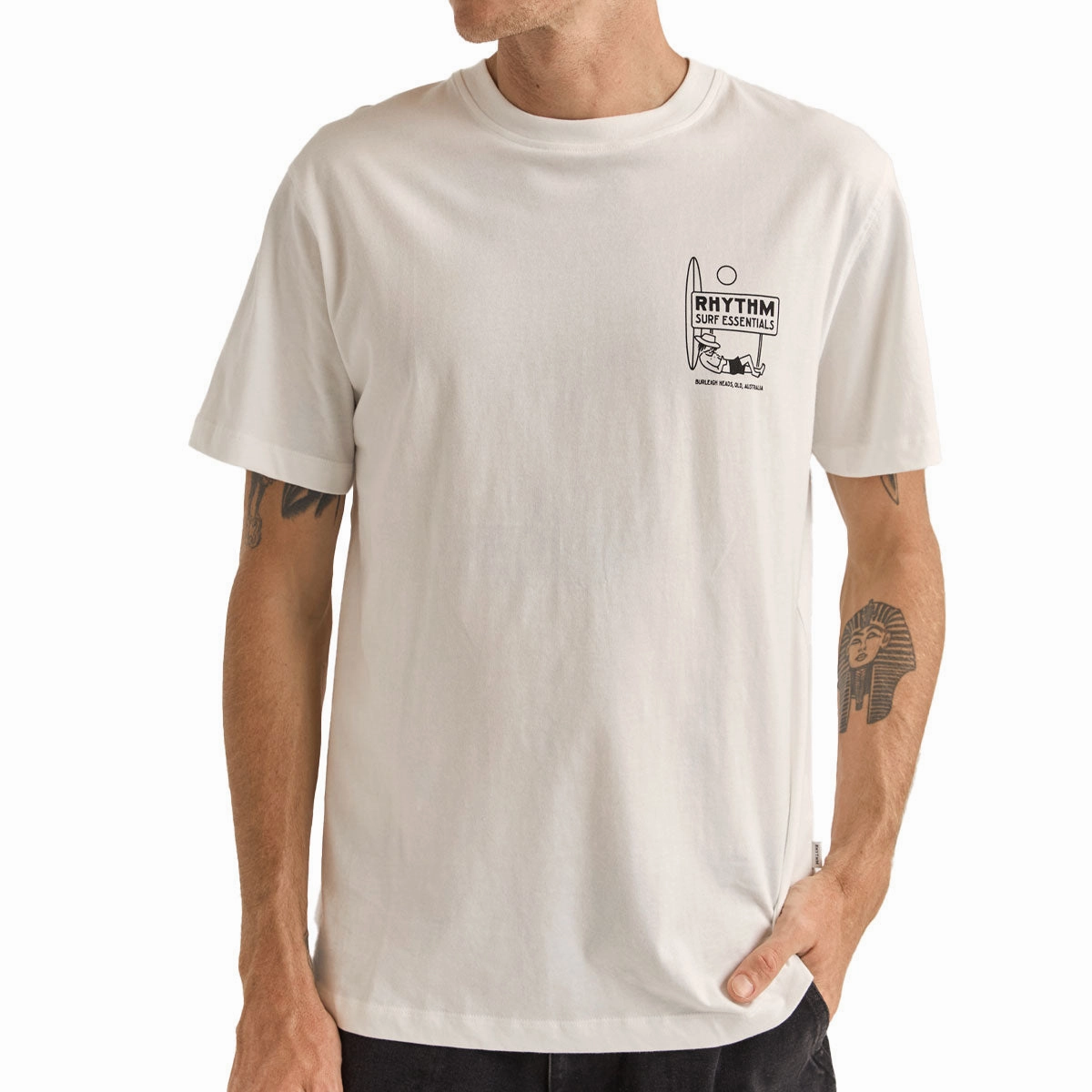Rhythm Siesta T-Shirt - White Basic Layer Outdoor Comfort