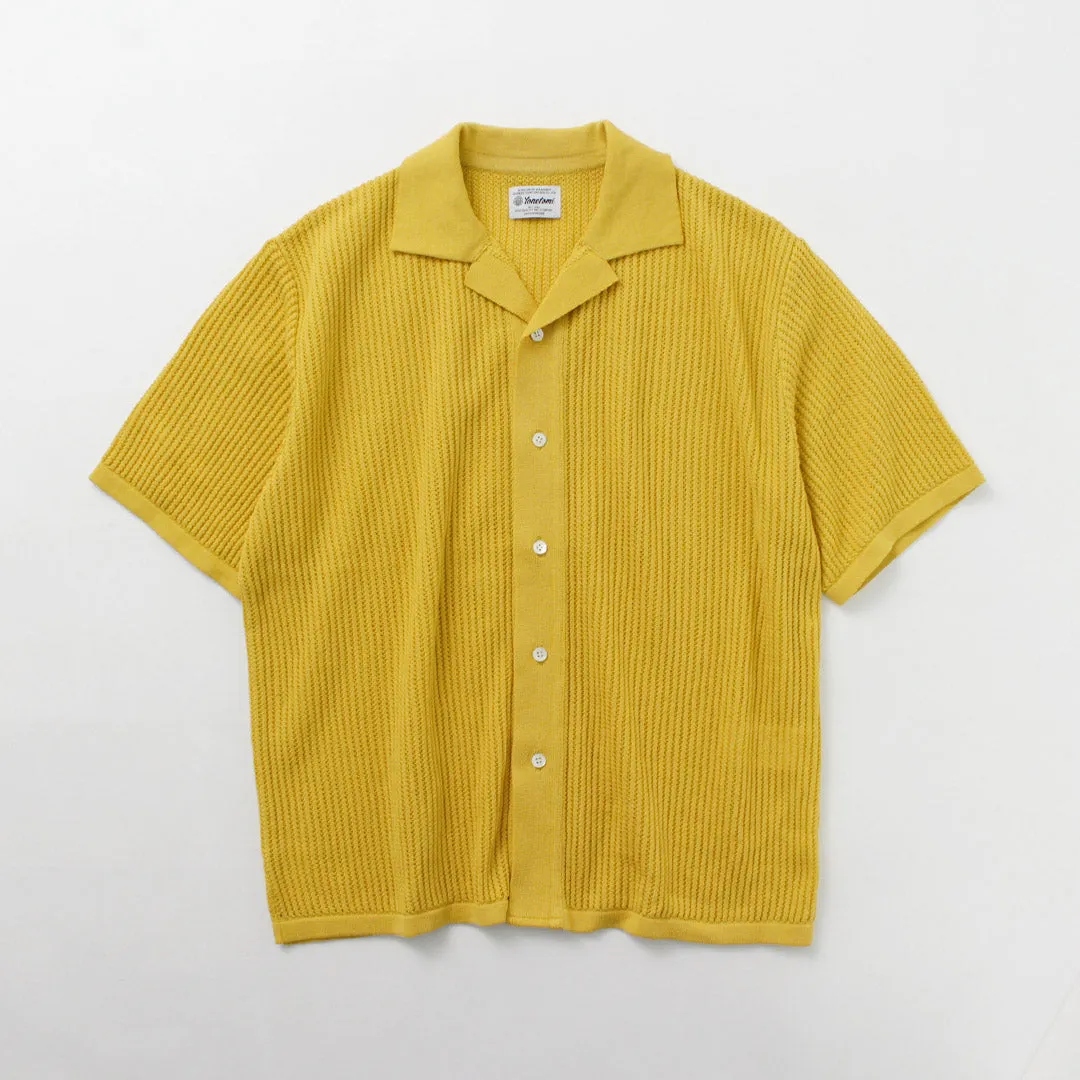 YONETOMI NEW BASIC / Cotton Breezy Knitted Shirt Plus Size Fit Gift Idea