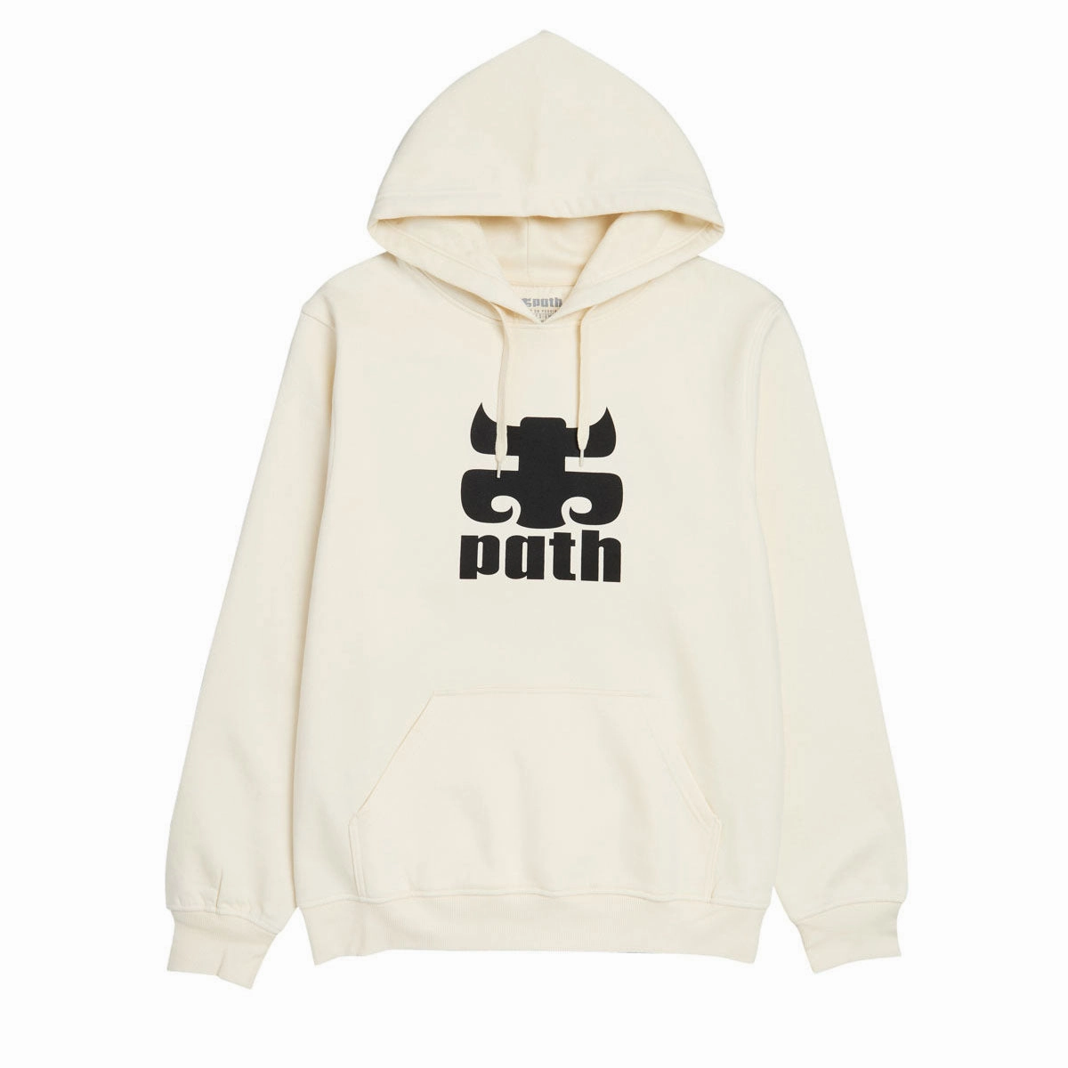 IPath Classic Hoodie - Ivory/Black Print Owl like Fresh Vibe