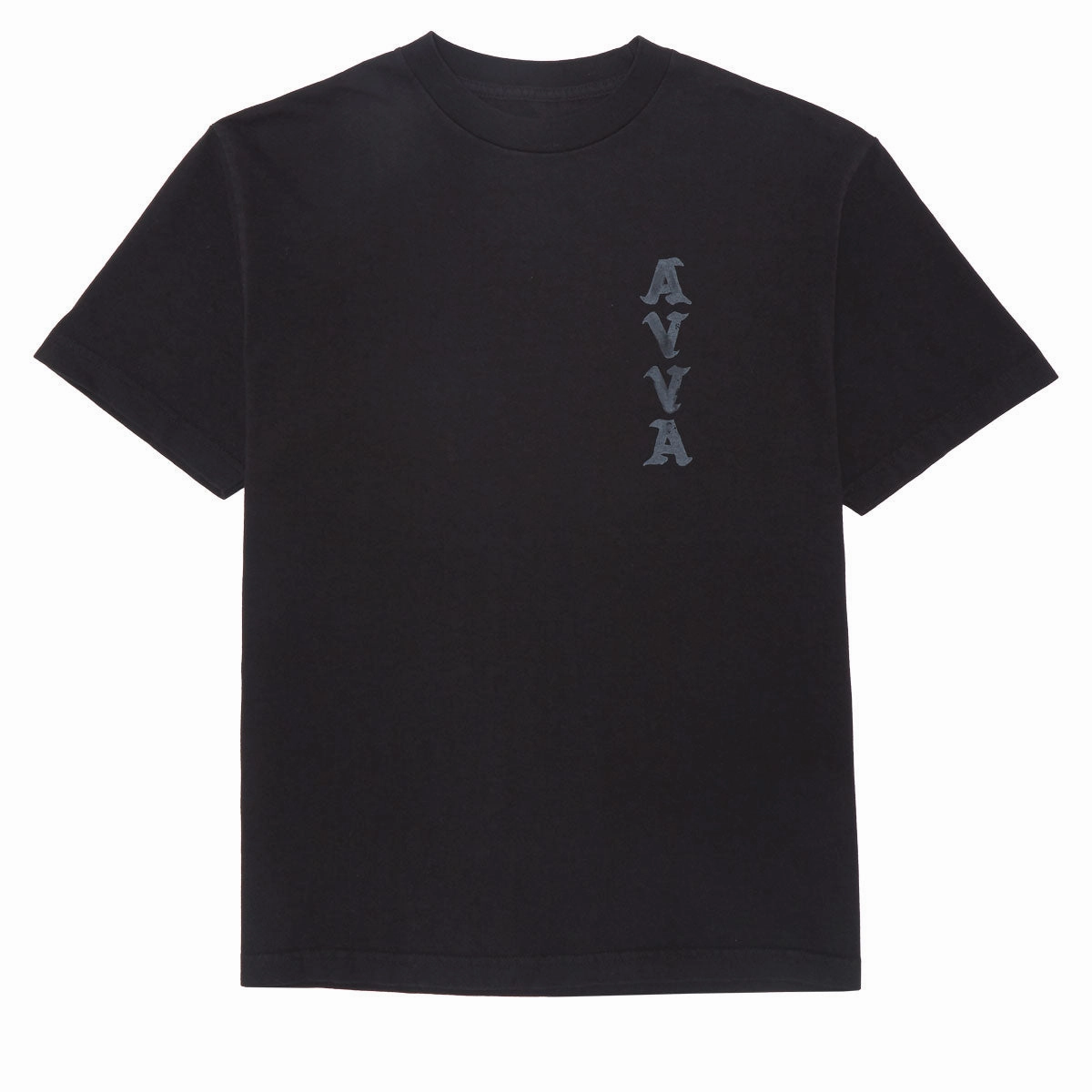 AVVA Vertical Bounds T-Shirt - Black High Quality Printing Premium Comfort