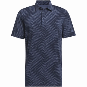 Outdoor Comfort Style adidas Ult365 Allover Polo Shirt - Collegiate Navy/Preloved Ink