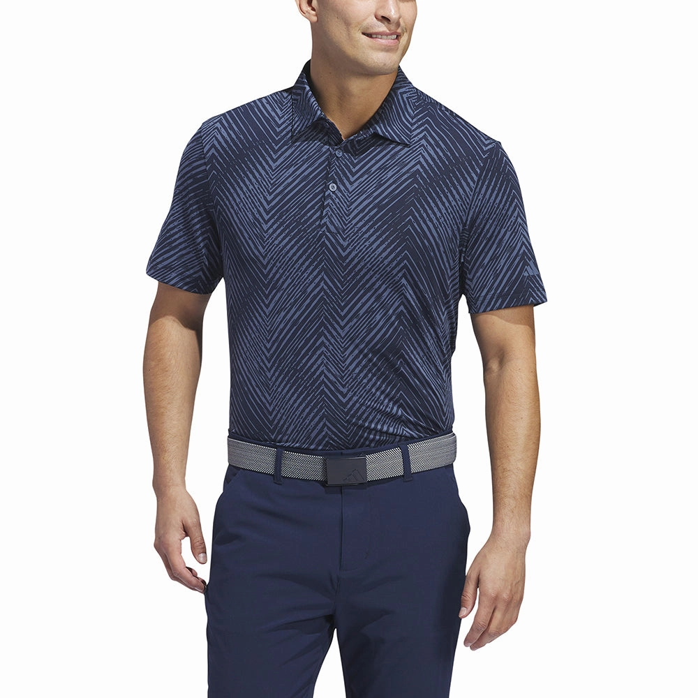 Casual Layer Wear adidas Ult365 Allover Polo Shirt - Collegiate Navy/Preloved Ink