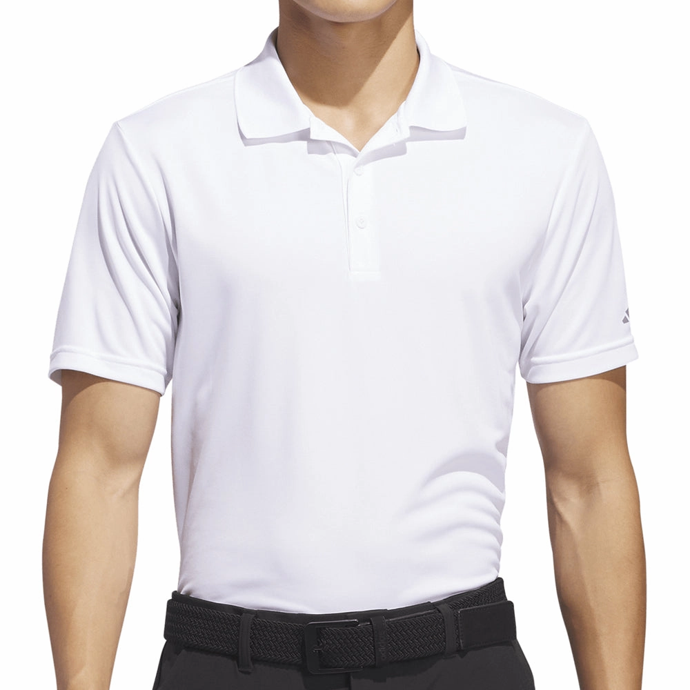 adidas Core Performance Primegreen Polo Shirt - White Basic Layer Breathable and Comfortable
