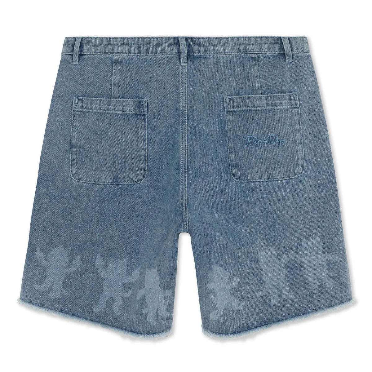 baseball uniform RIPNDIP Cosmic Nerm Denim Shorts - Medium Wash