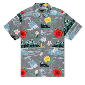 RIPNDIP Islanders Button Up Shirt - Charcoal Reinforced Elasticity Holiday Travel