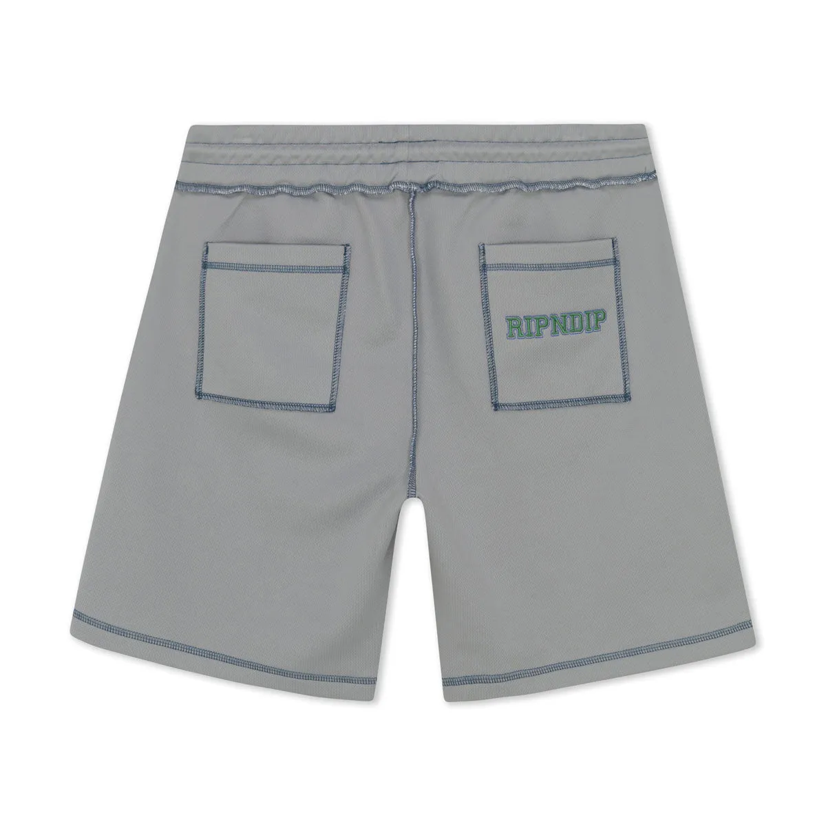 RIPNDIP Ripndip Athletics Cottom Mesh Sweat Shorts - Ash Heather Tight Fit meditation wear