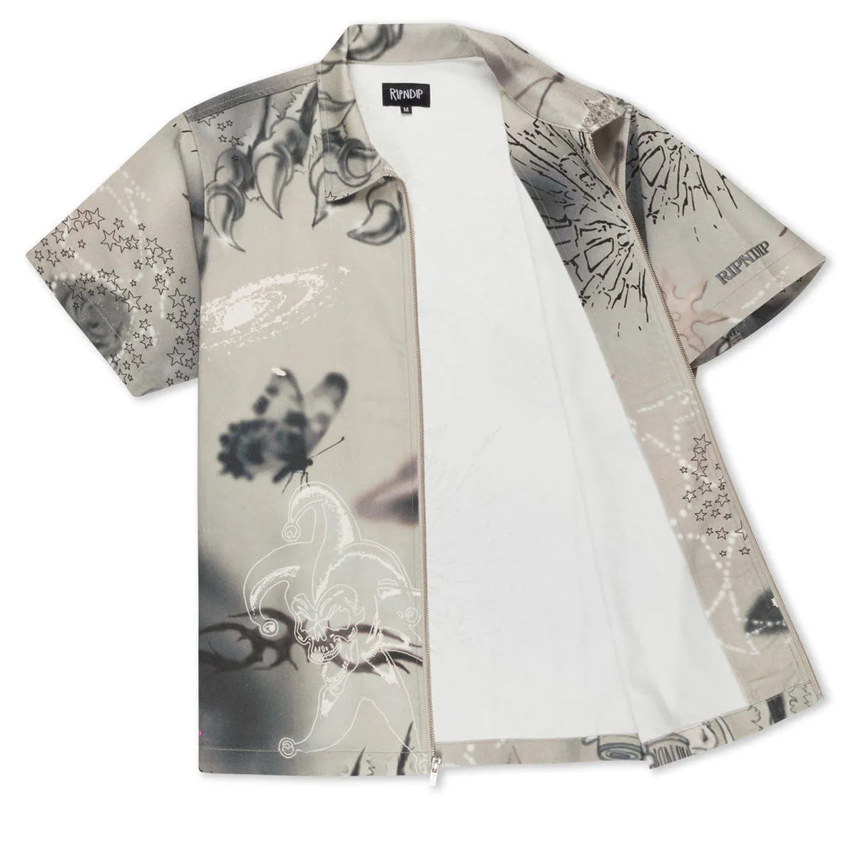 RIPNDIP Stargazing Zip Up Shirt - Multi Wardrobe Must-Have