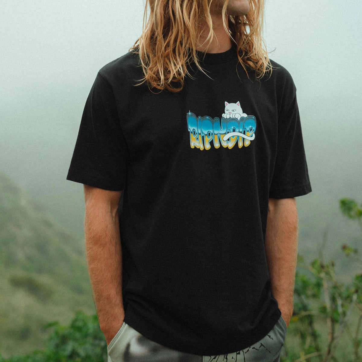 RIPNDIP Chroma T-Shirt - Black Midweight Knit