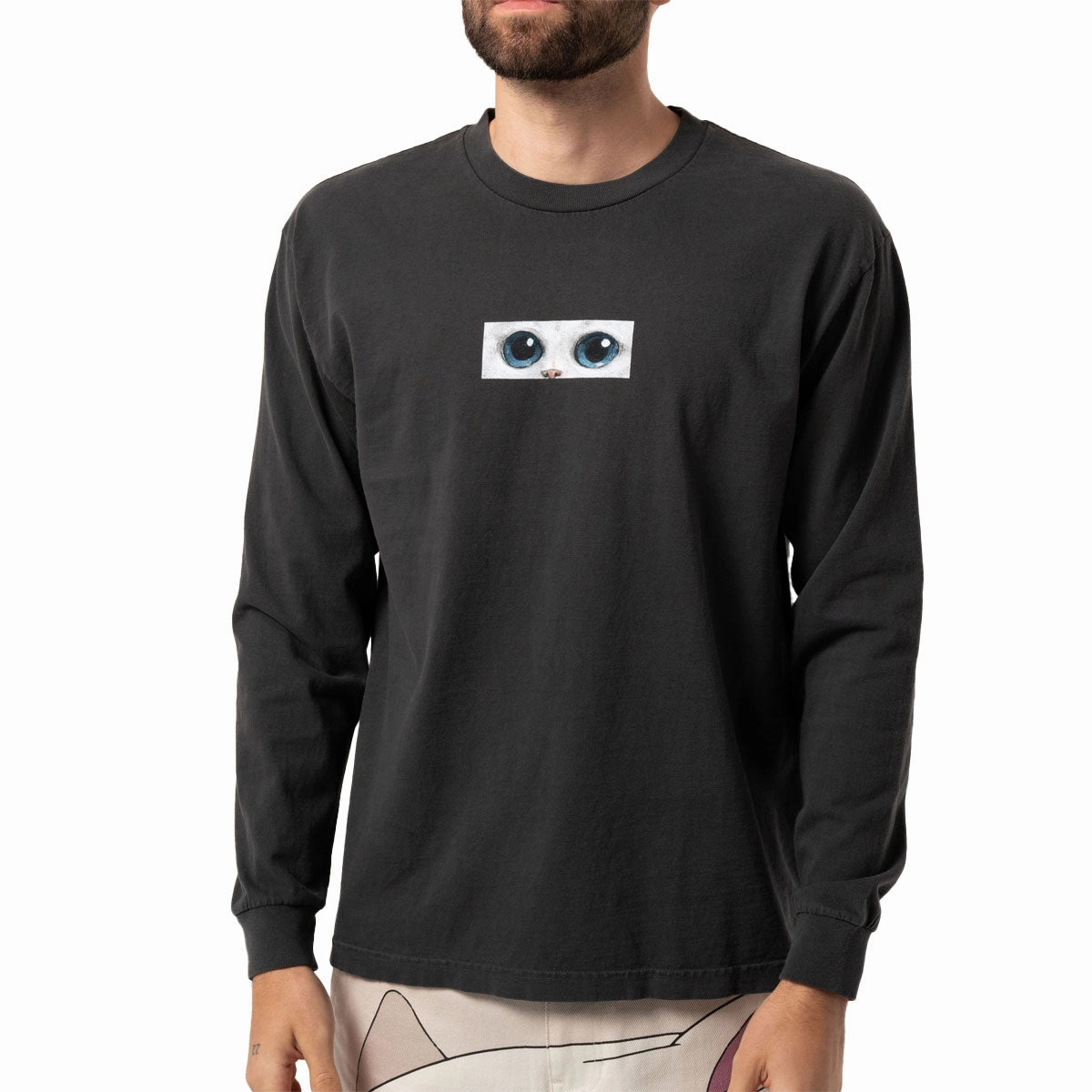 Comfort and Fit RIPNDIP Find Out Long Sleeve T-Shirt - Charcoal