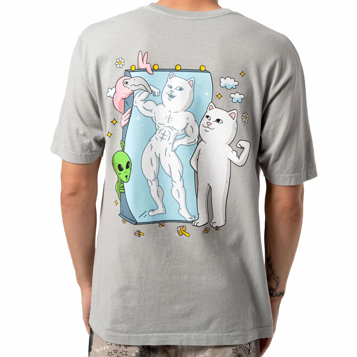RIPNDIP Magic Mirror T-Shirt - Grey MinimalBranding
