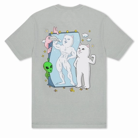 RIPNDIP Magic Mirror T-Shirt - Grey Trendy Fashion