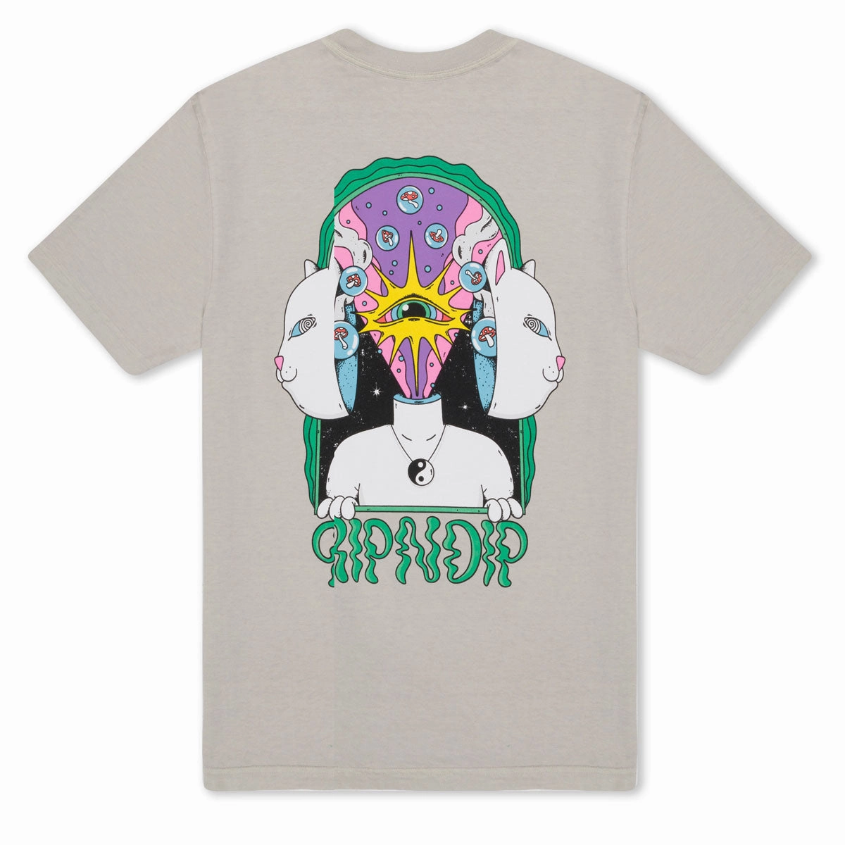 Soft and Lightweight RIPNDIP Mind Games T-Shirt - Sand