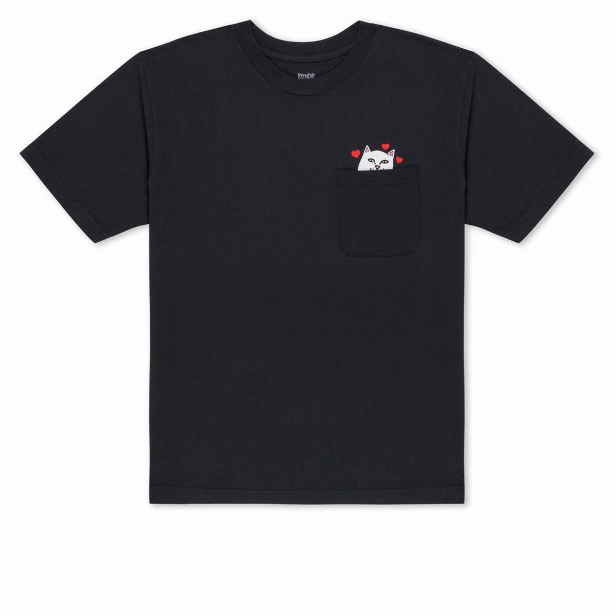 Casual Wear RIPNDIP Nermal Loves Pocket T-Shirt - Charcoal Heather