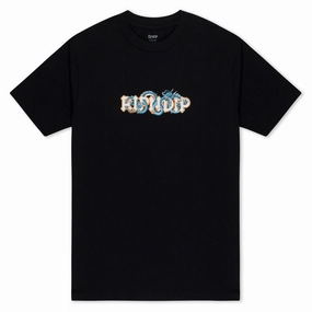 RIPNDIP Shen Nerm T-Shirt - Black Travel Light Polka Dot Pattern