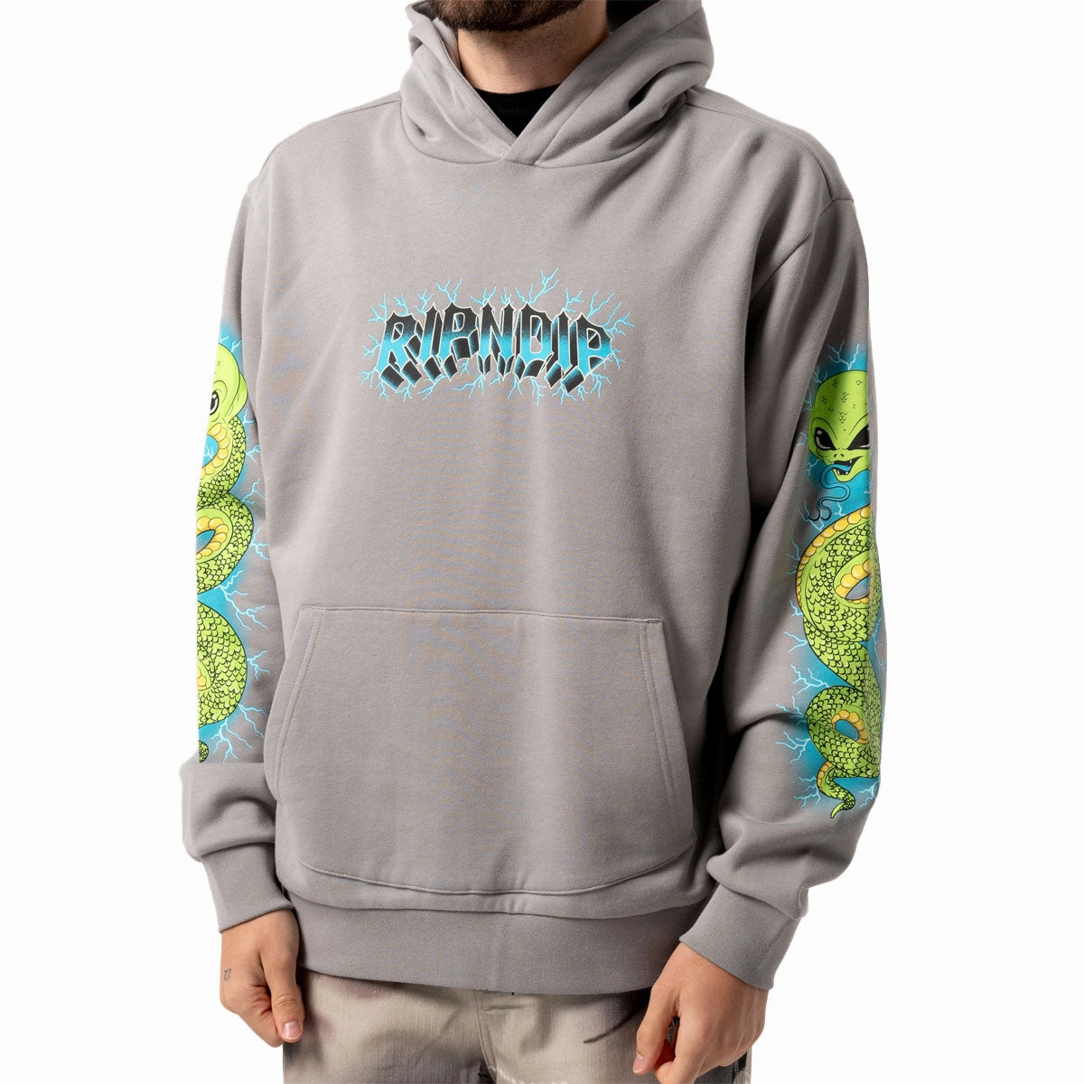 RIPNDIP Skull And Bones Hoodie - Charcoal Ethical Manufacturing