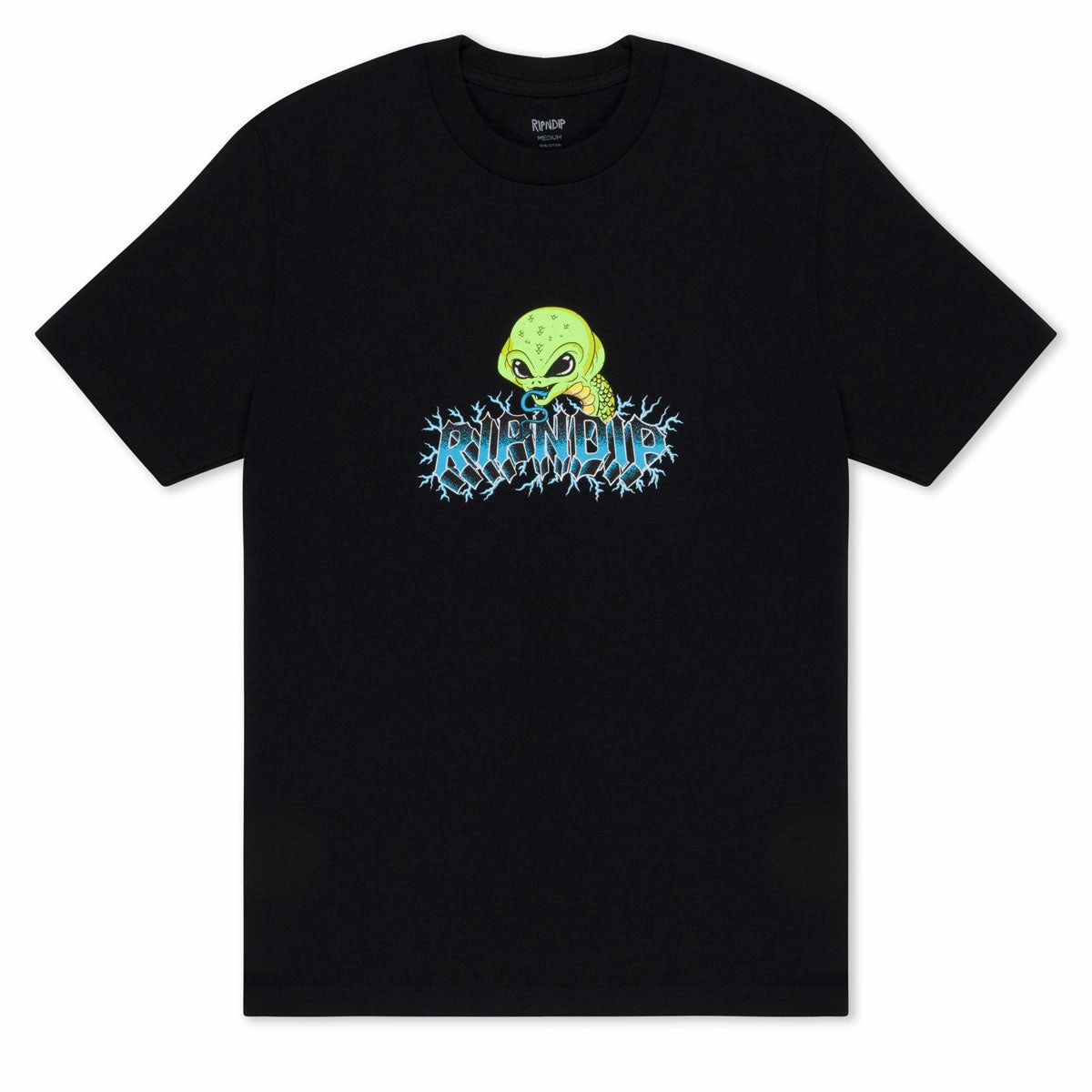 Functional Side Gussets RIPNDIP Skull And Bones T-Shirt - Black