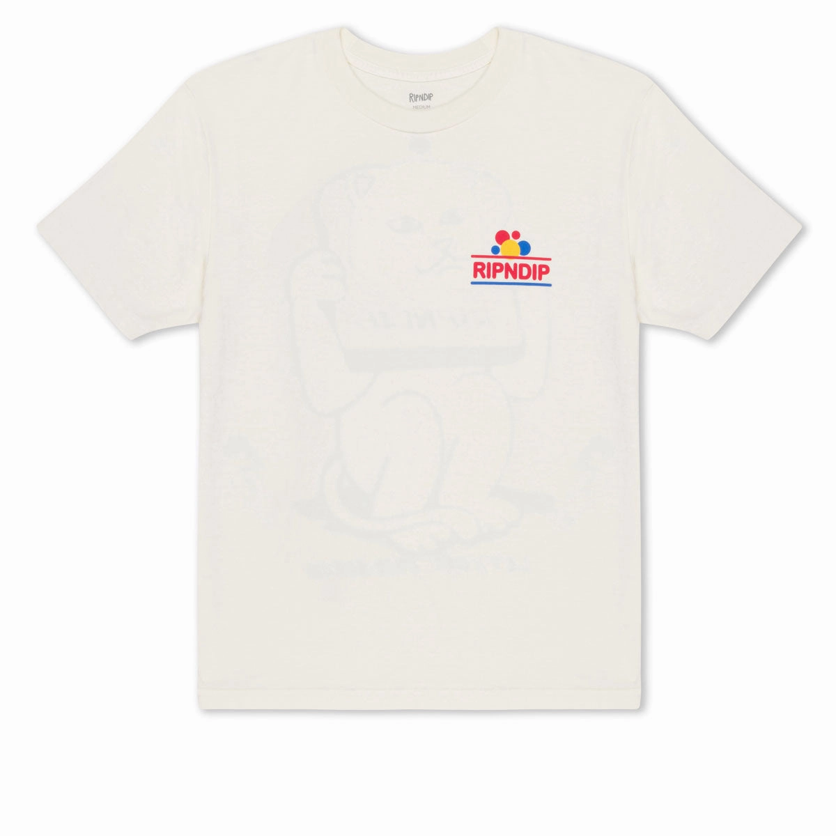All-Purpose Wear Quick Dry Technology RIPNDIP Wonder Nerm T-Shirt - Bone