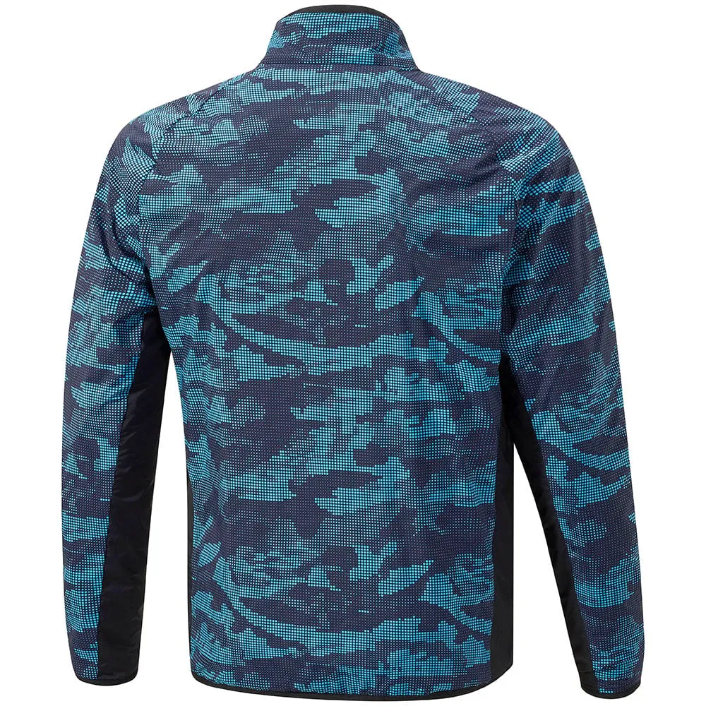 Mizuno Winter Stretch 1/4 Zip Jacket - Ocean Blue Lightweight Insulation Technology