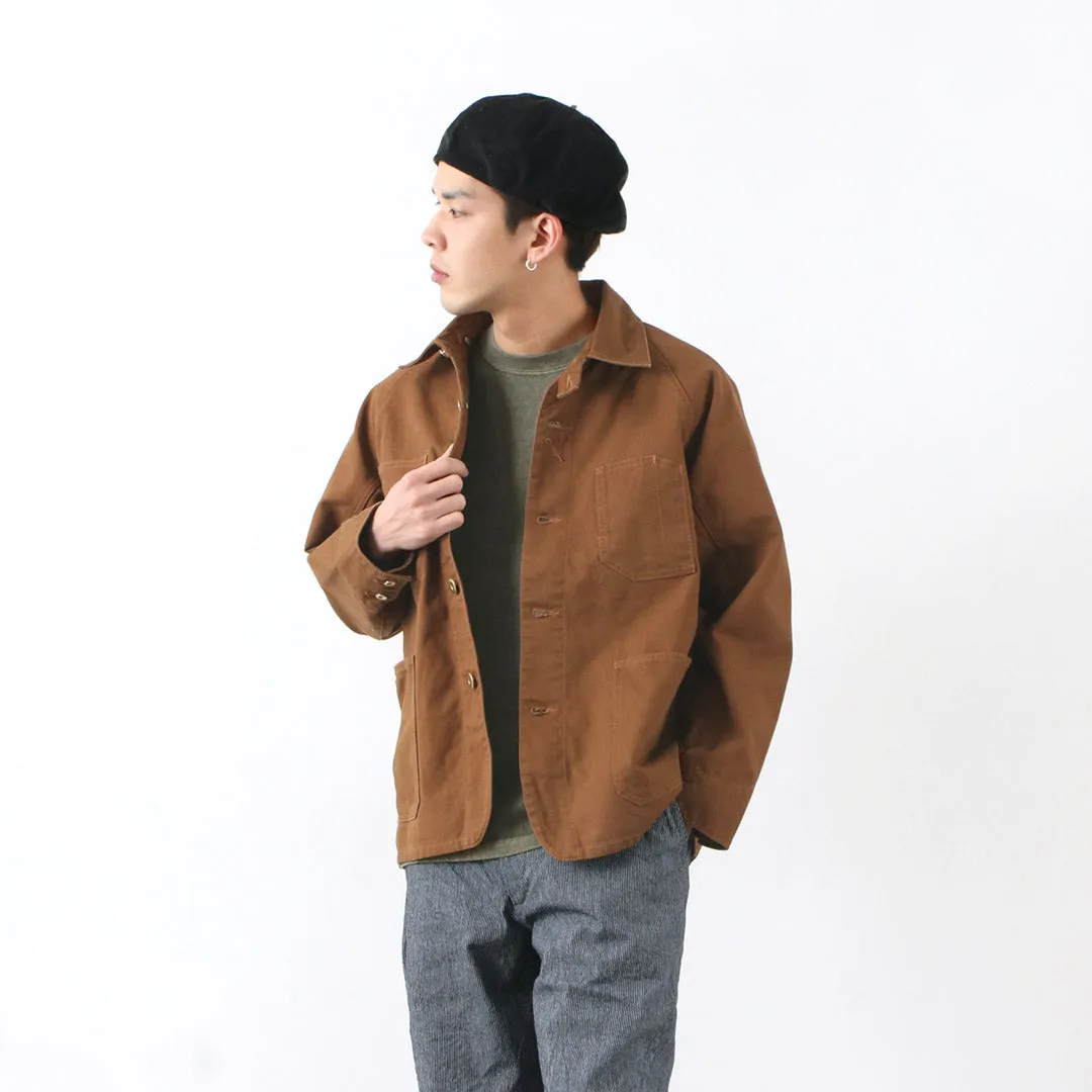 FOB FACTORY / F2410 Coverall Waterproof Stitch Details HighCollarDesign