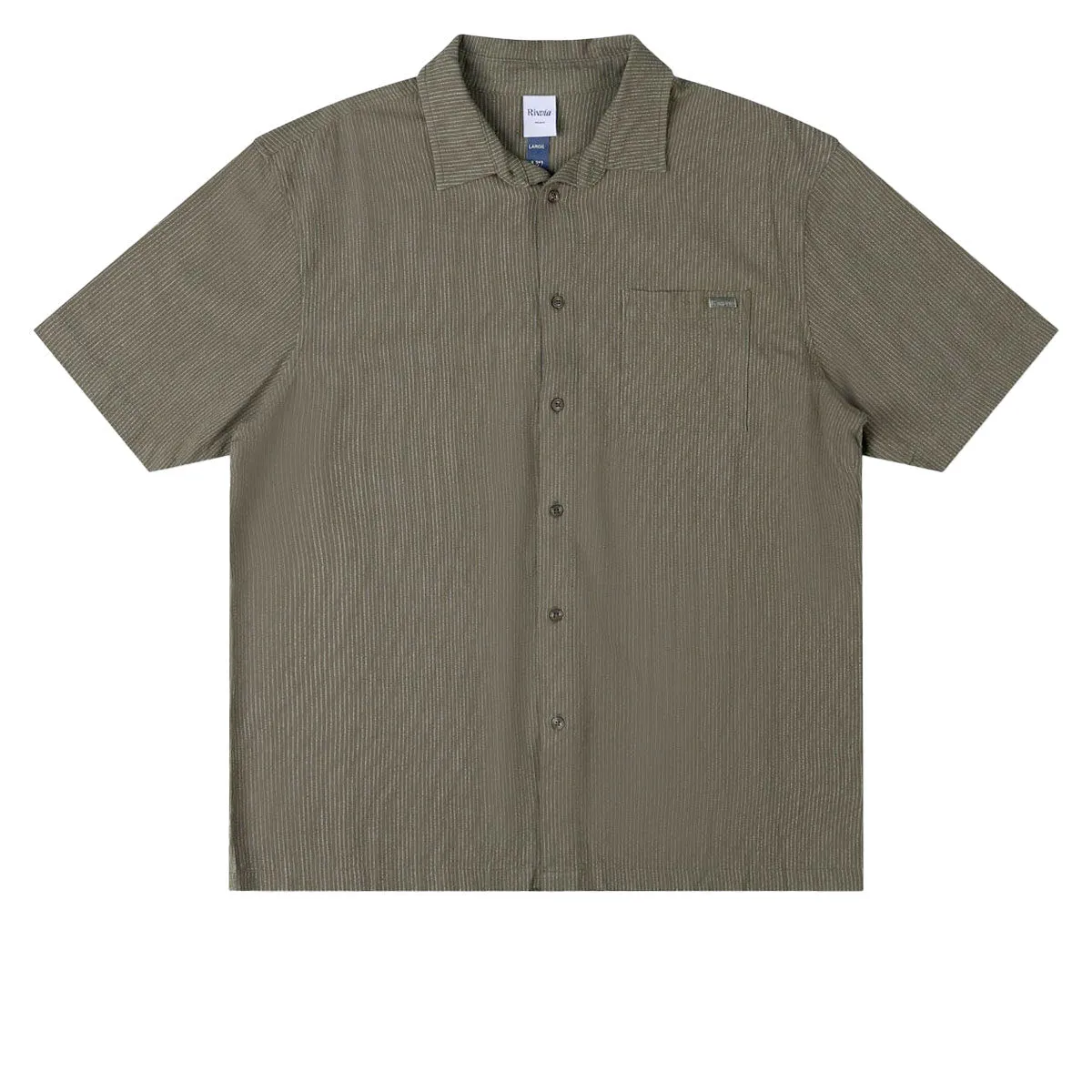Chambray Fabric Rivvia Projects Shirt - Olive