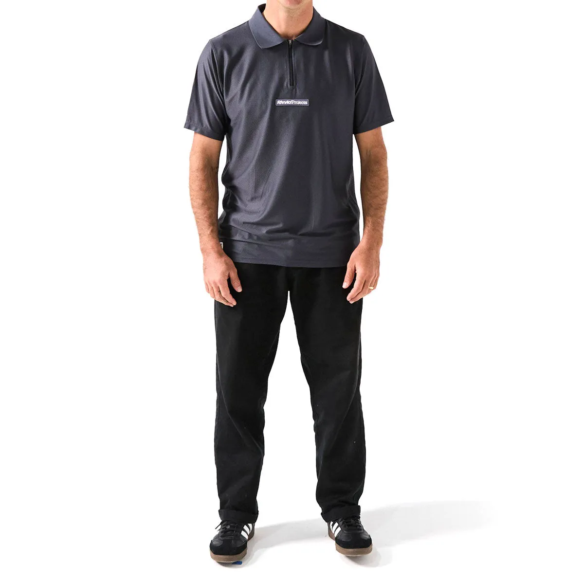 Rivvia Subject Matter Polo Shirt - Metal Wardrobe Essential Travel Friendly