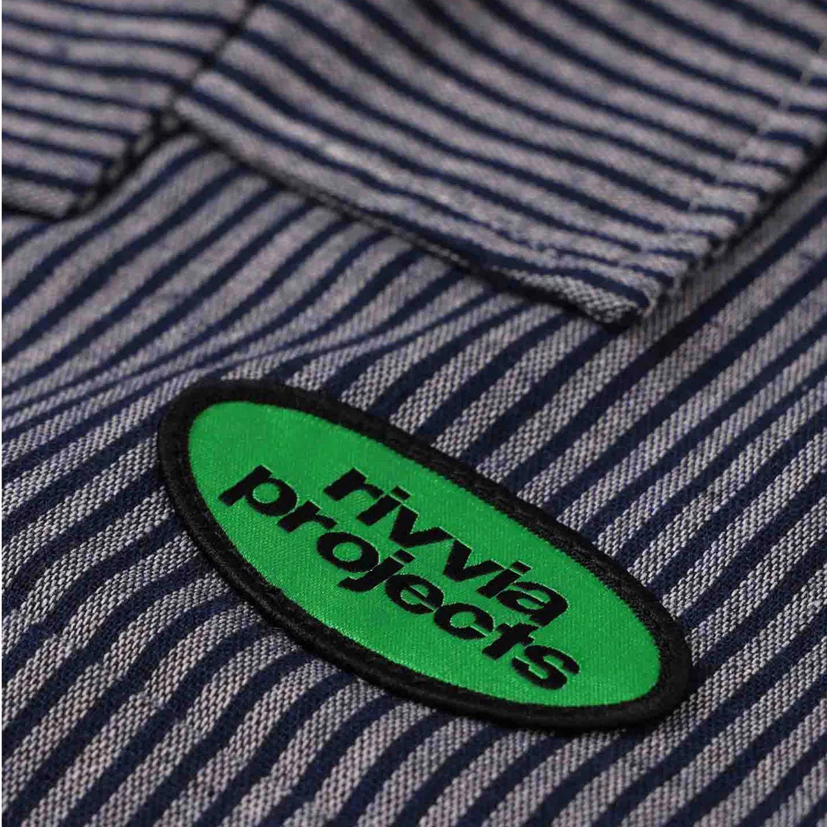 Rivvia VV Service Shirt - Navy/White Non-Iron Wrinkle-Resistant