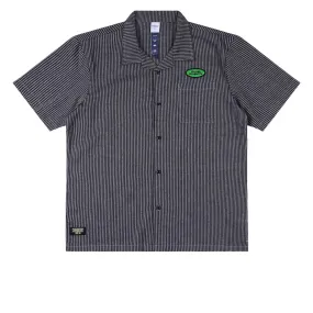 Year-Round Wear Relaxed Vibe Rivvia VV Service Shirt - Navy/White