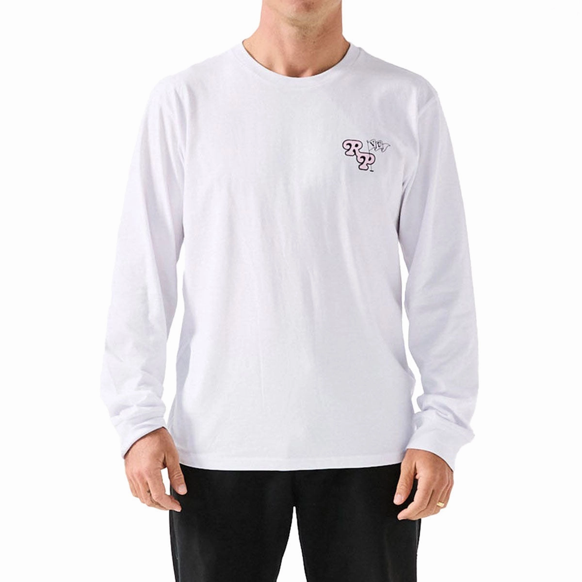 Rivvia Floral Pursuit Long Sleeve T-Shirt - White Eco Friendly Fabric Comfortable and stylish