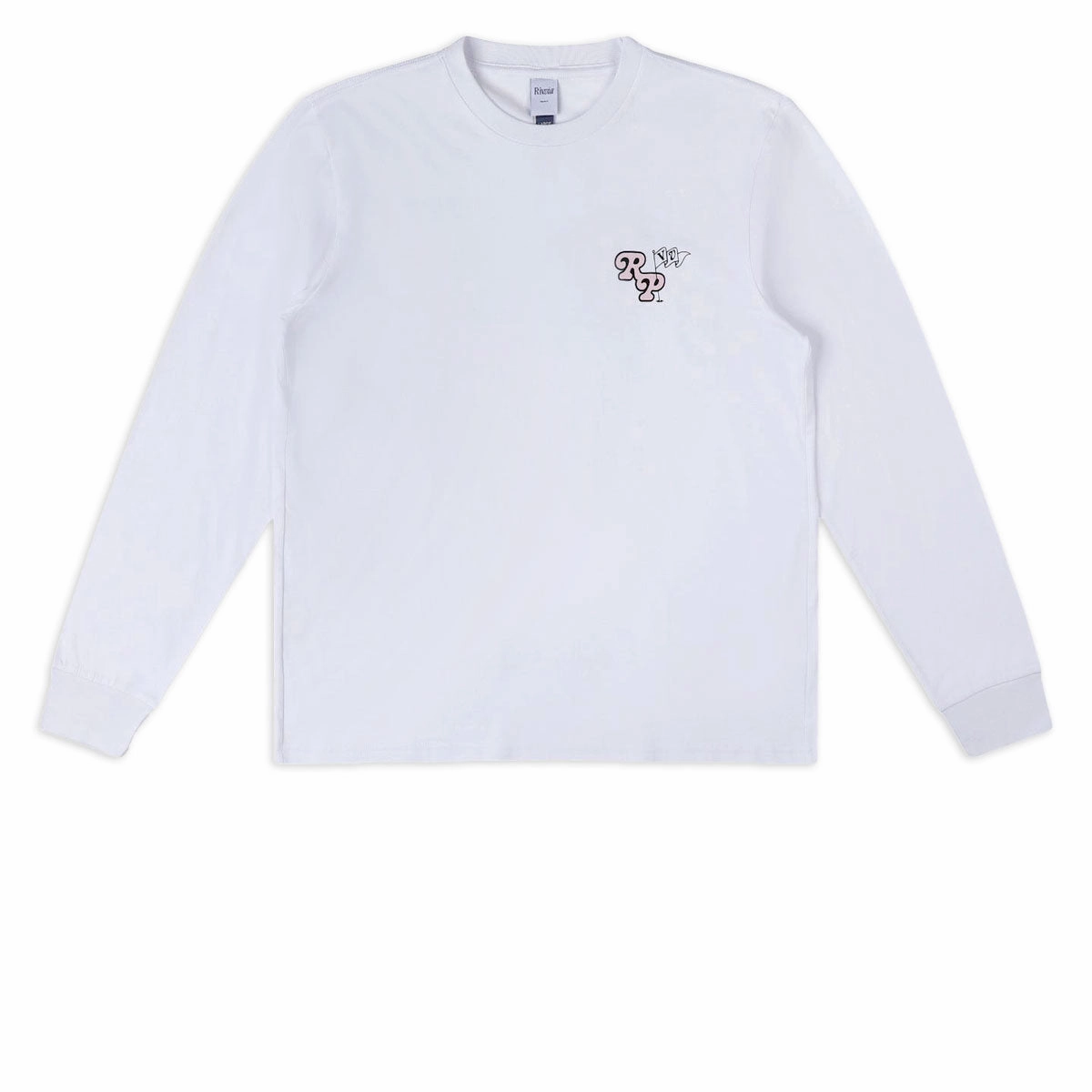 slim fit Easy-to-Match Rivvia Floral Pursuit Long Sleeve T-Shirt - White