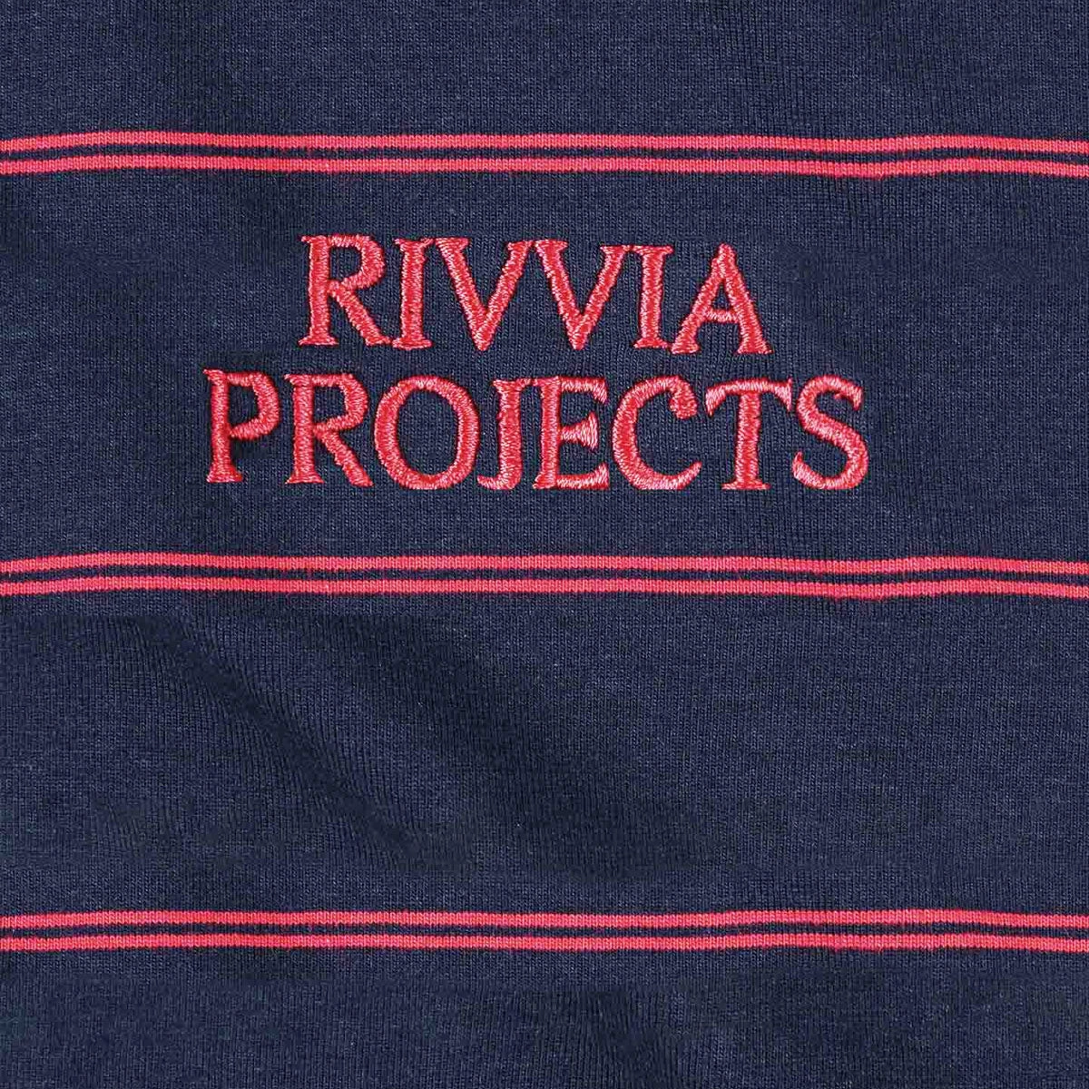 Easygoing Wear BreathableMaterial Rivvia Projects Stripe T-Shirt - Dark Blue/Red