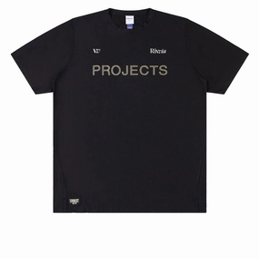 Rivvia RPL Sports T-Shirt - Black Self Fabric Tape Fashion and Comfort