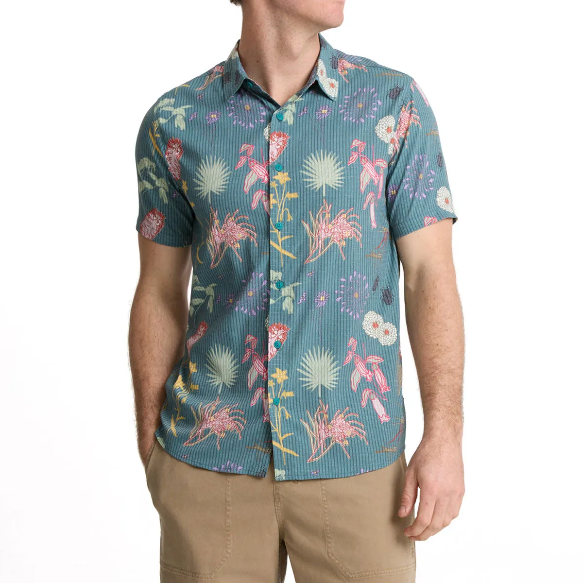 Military Inspired Inner Layer Roark Bless Up Shirt - Deep Sea