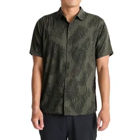 Beach Wear Durable Button Closures Roark Bless Up Shirt - Military Kelp