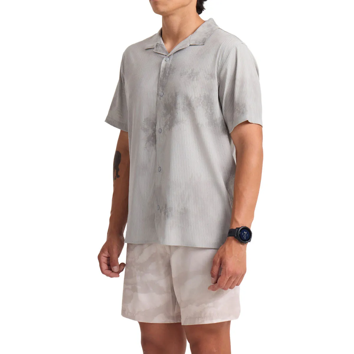 Road Trip Ready Reinforced Elbow Patches Roark Bless Up Trail Shirt - Ghost Grey