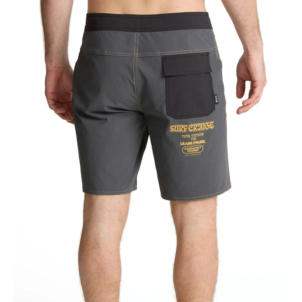 Bootcut shape Roark Burnt Passage Boardshorts - Charcoal