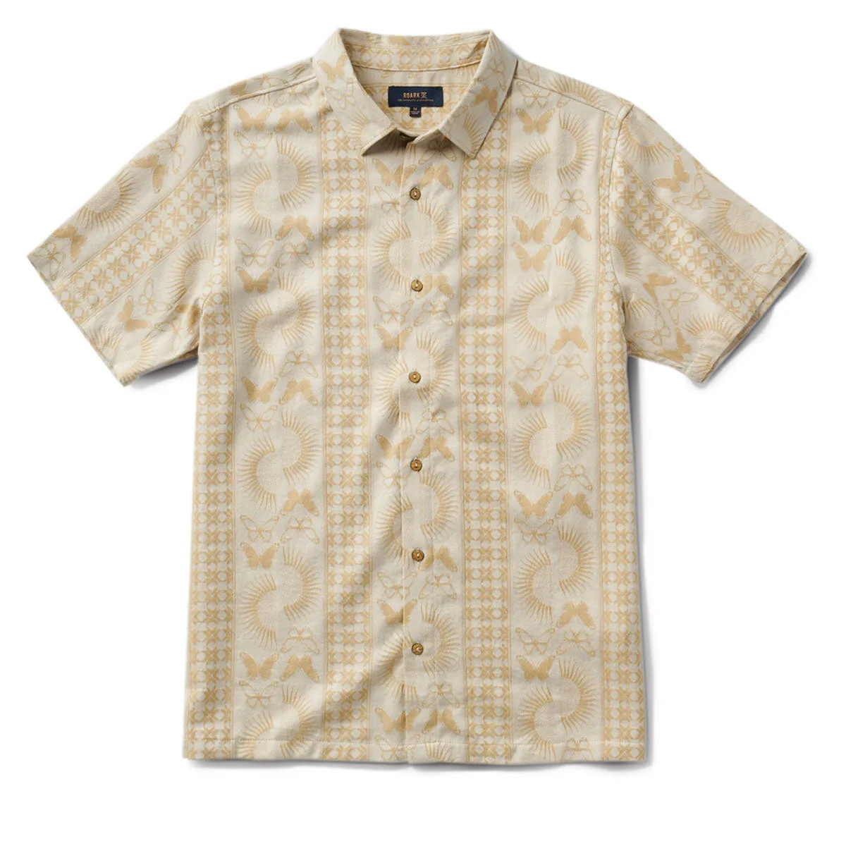 Roark Gonzo Woven Shirt - Sand Dinner Date Networking Session