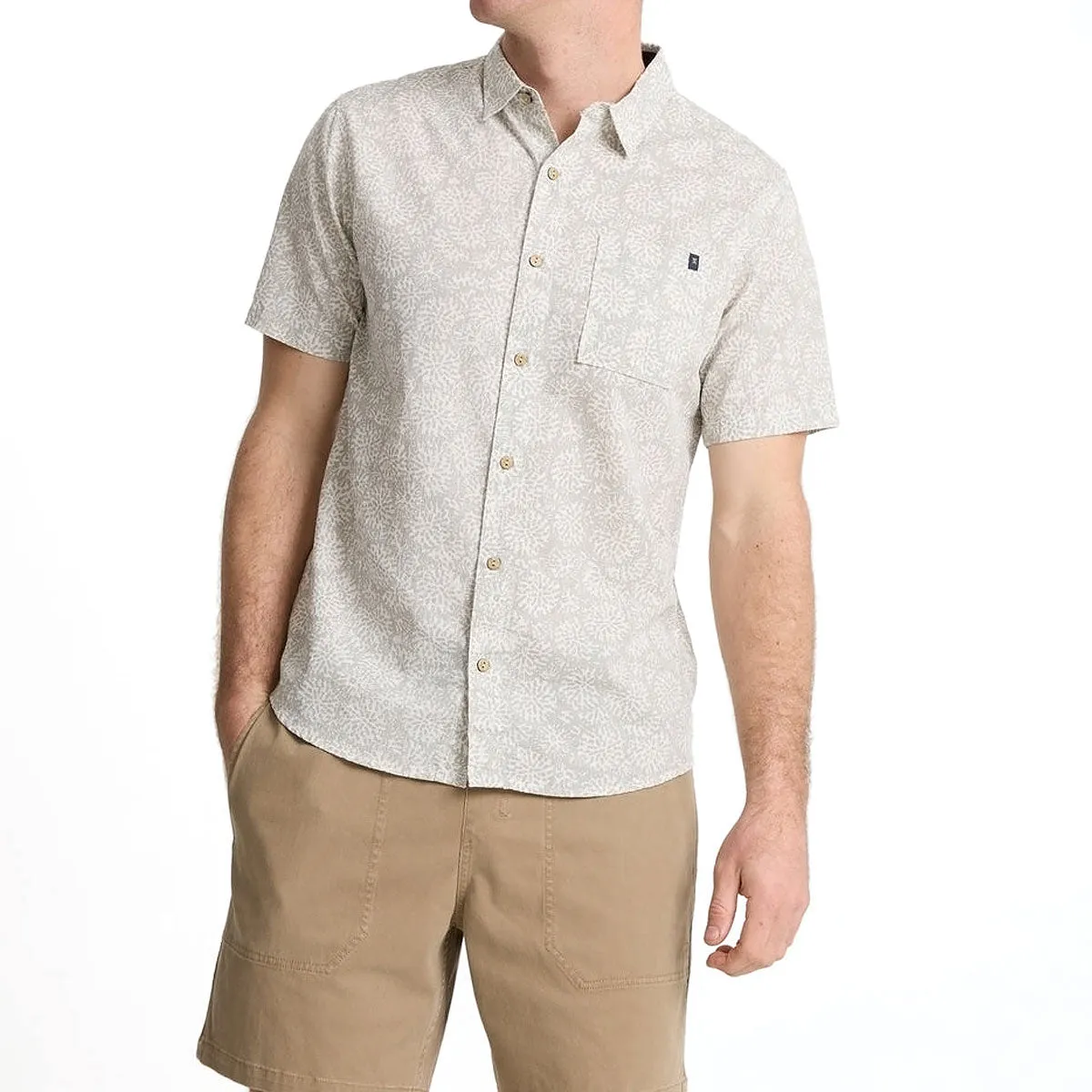 Social Meetup Tagless label Roark Journey Woven Shirt - Ghost Grey