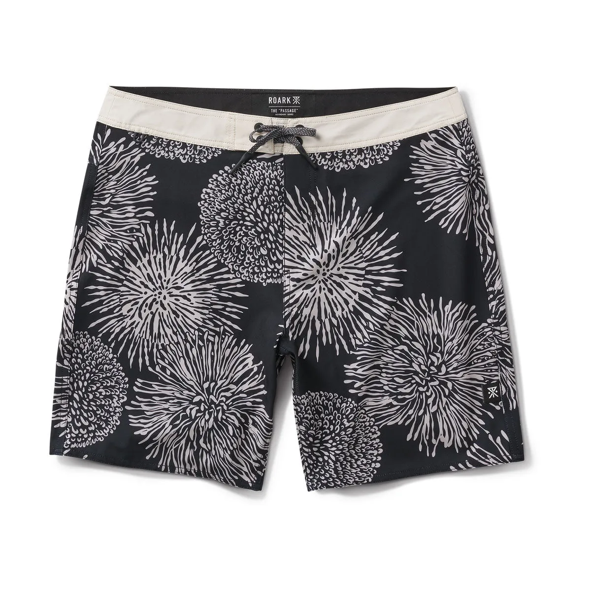 Roark Passage Boardshorts - Black Floral Outfit Staple