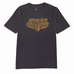 Roark Burn Rubber T-Shirt - Smoke Vibrant Prints Textured Surface