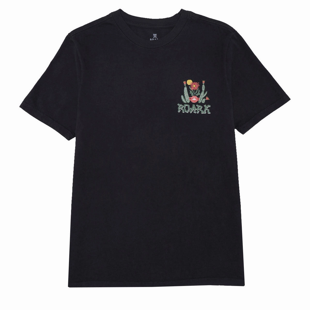 Roark Cactus Garden T-Shirt - Black Outdoor Trend Trendy Fabric