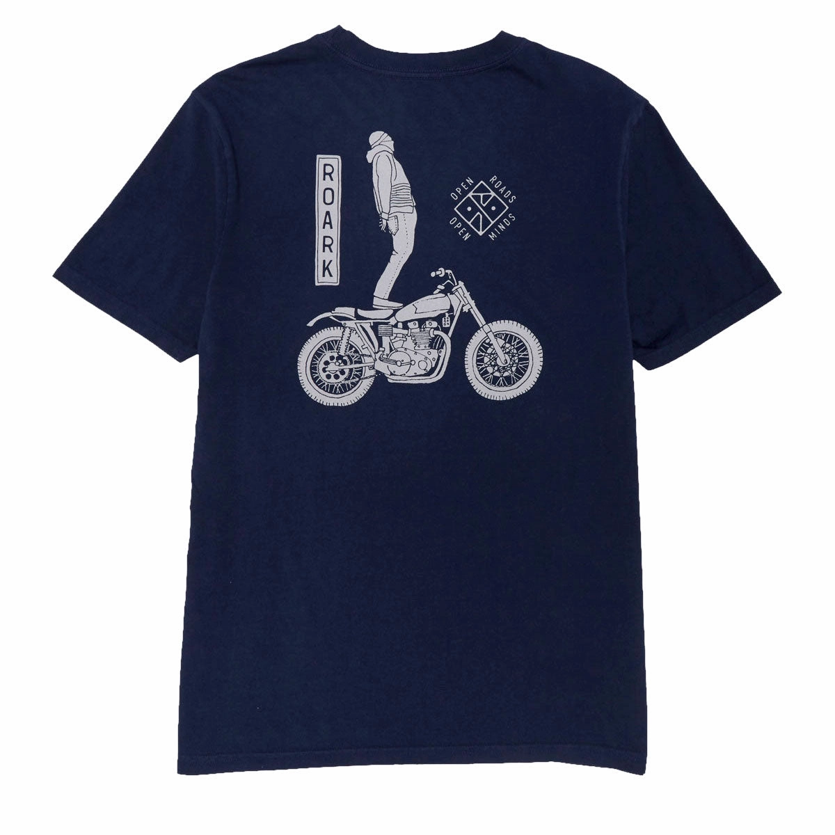 contrast Sophisticated Casual Roark Ghostrider T-Shirt - Navy