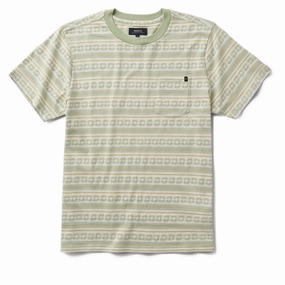 Roark Journey Jacquard Crew T-Shirt - Seafoam Street Smart